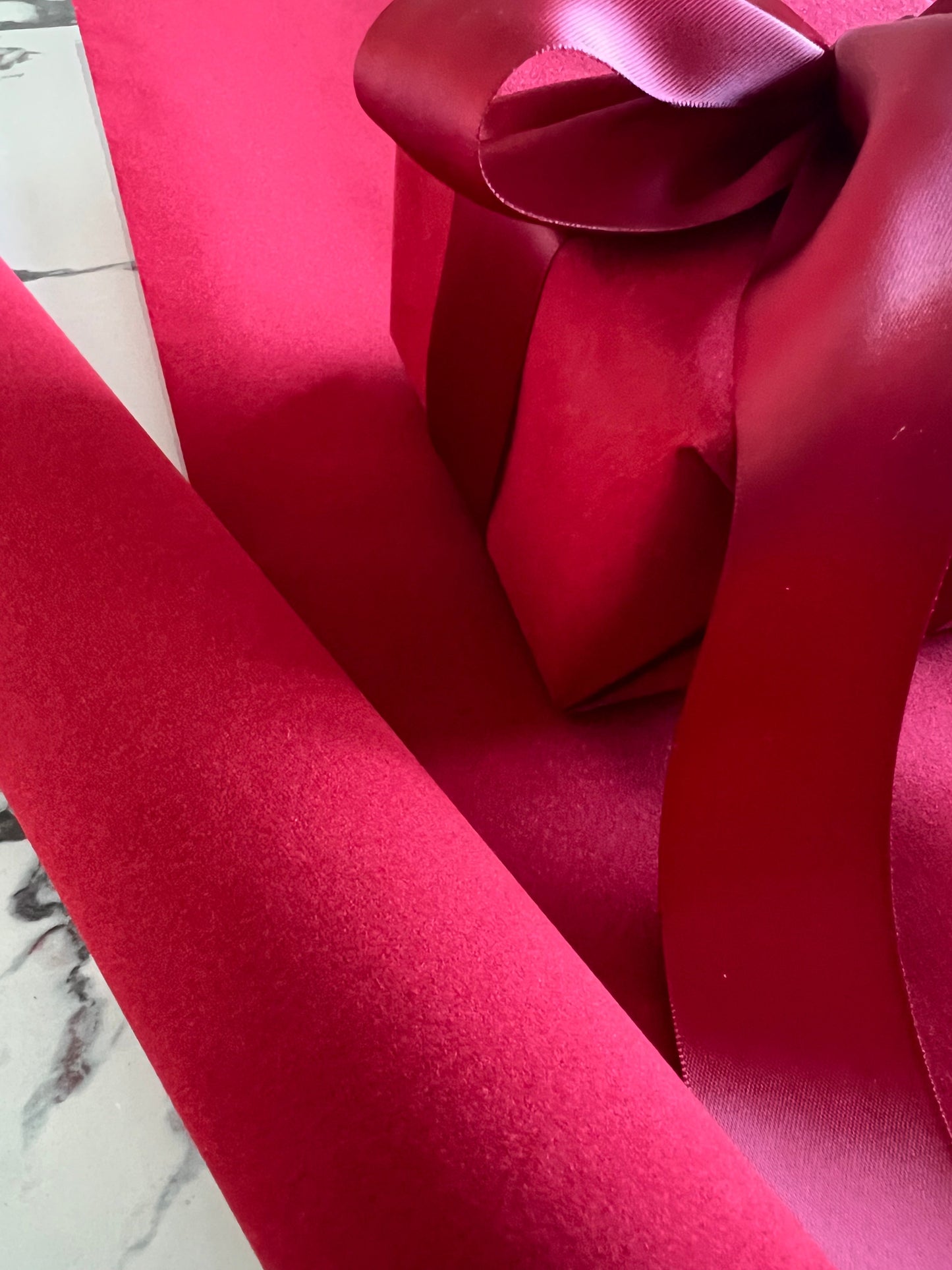 Velvet Wrapping Paper - Red
