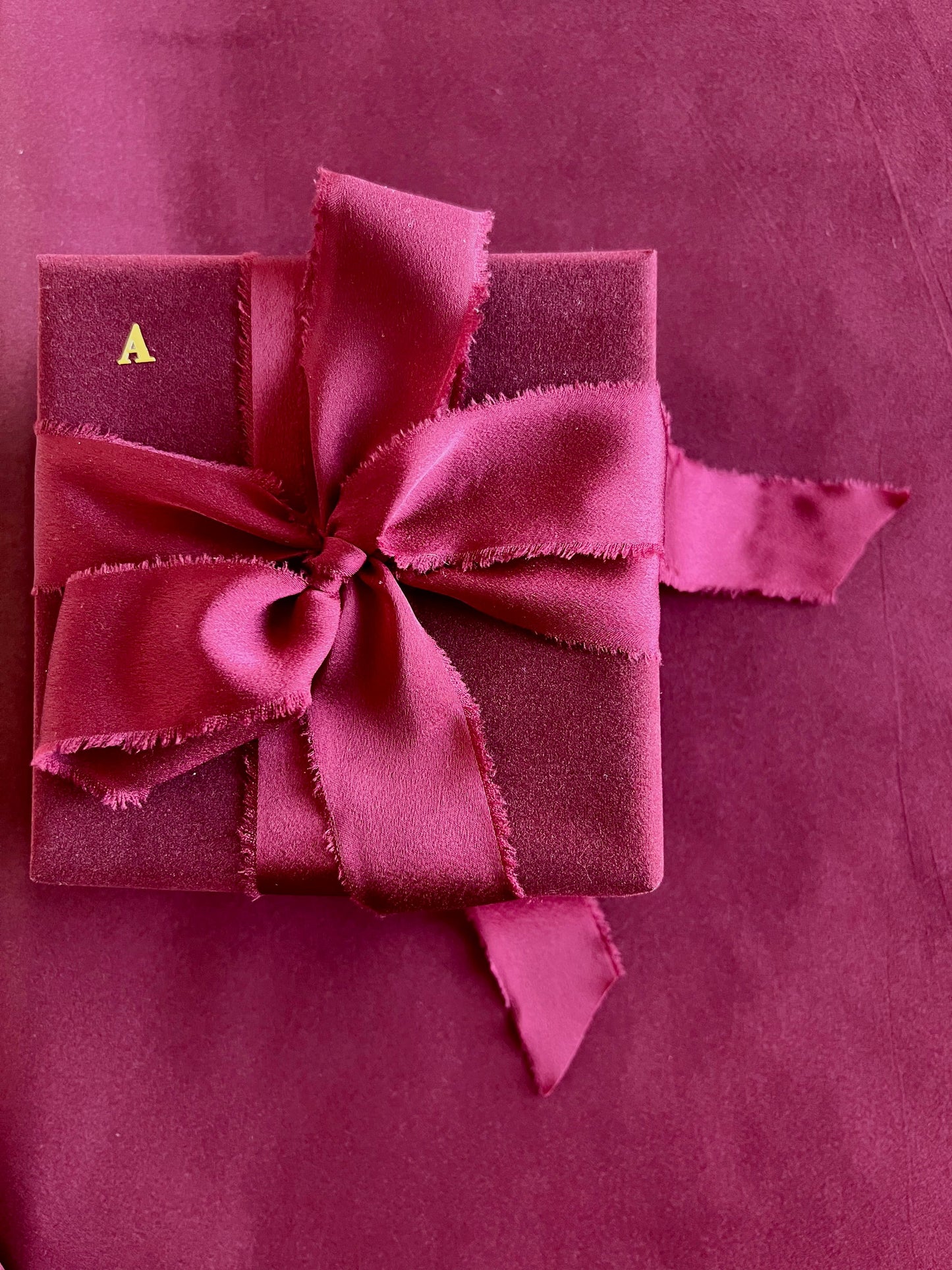 Velvet Wrapping Paper - Burgundy