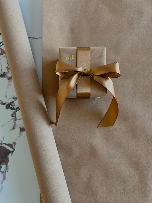 Velvet Wrapping Paper - Camel