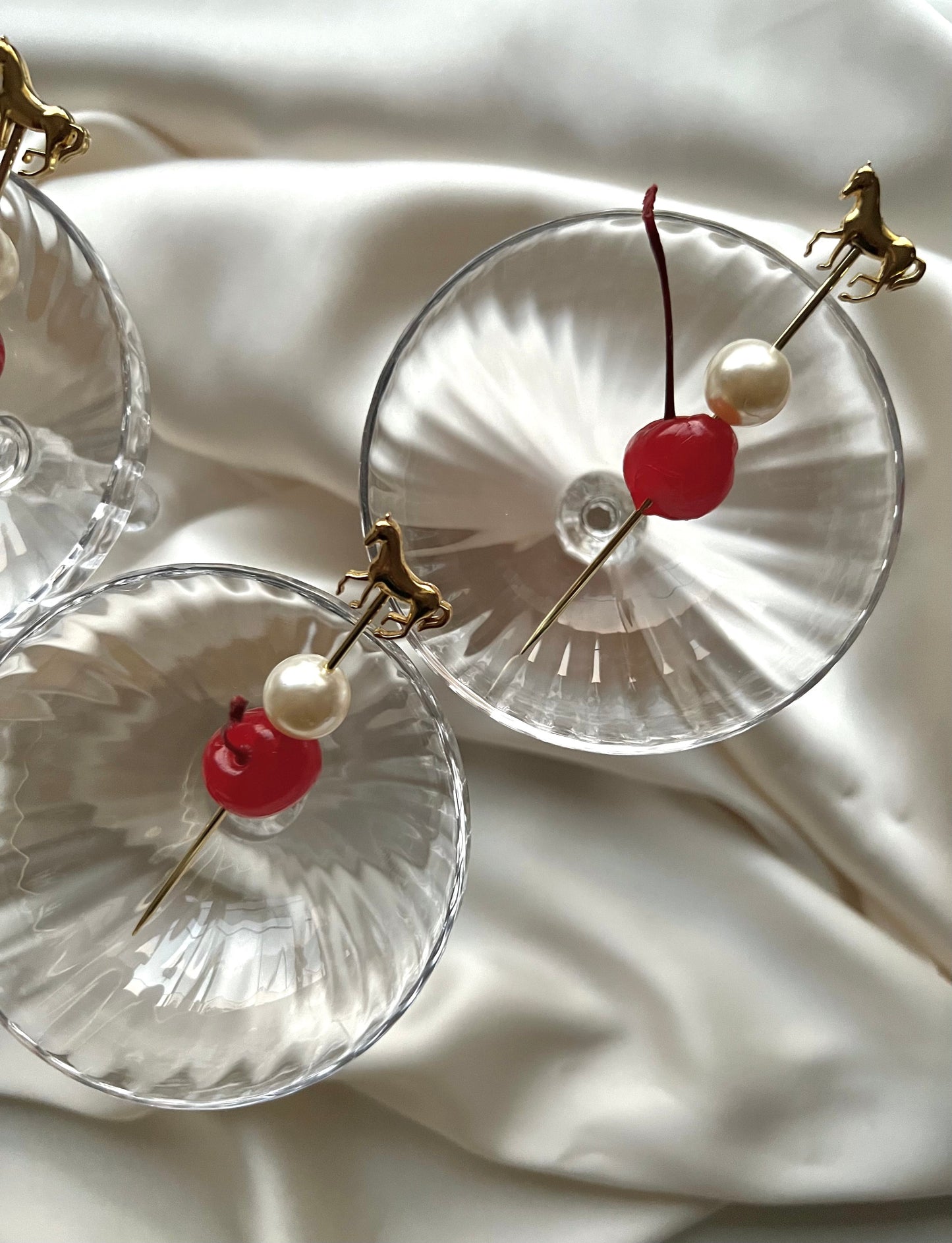 Gold Cocktail Pick Set - Horse