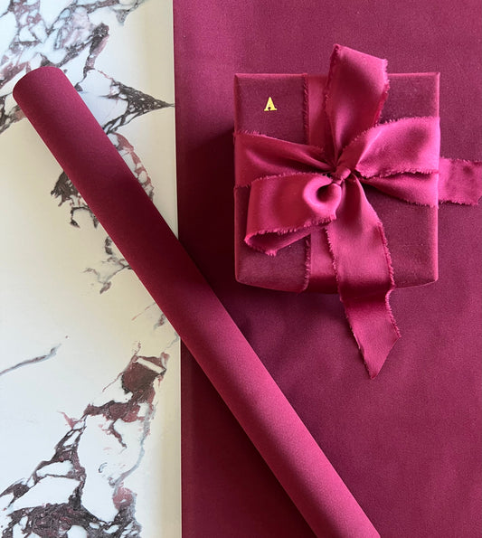 Velvet Wrapping Paper - Burgundy