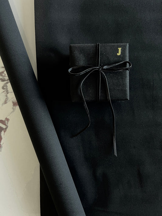 Velvet Wrapping Paper - Black