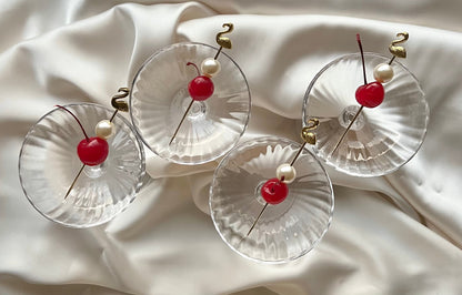 Gold Cocktail Pick Set - Swan