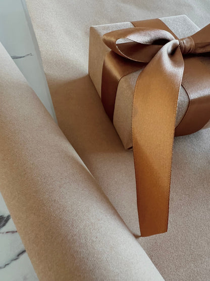 Velvet Wrapping Paper - Camel
