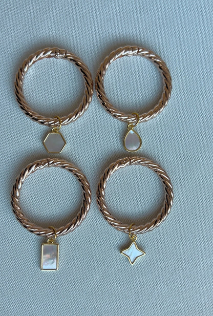 Gold Chic Shapes Pearl Drink Marker Set II