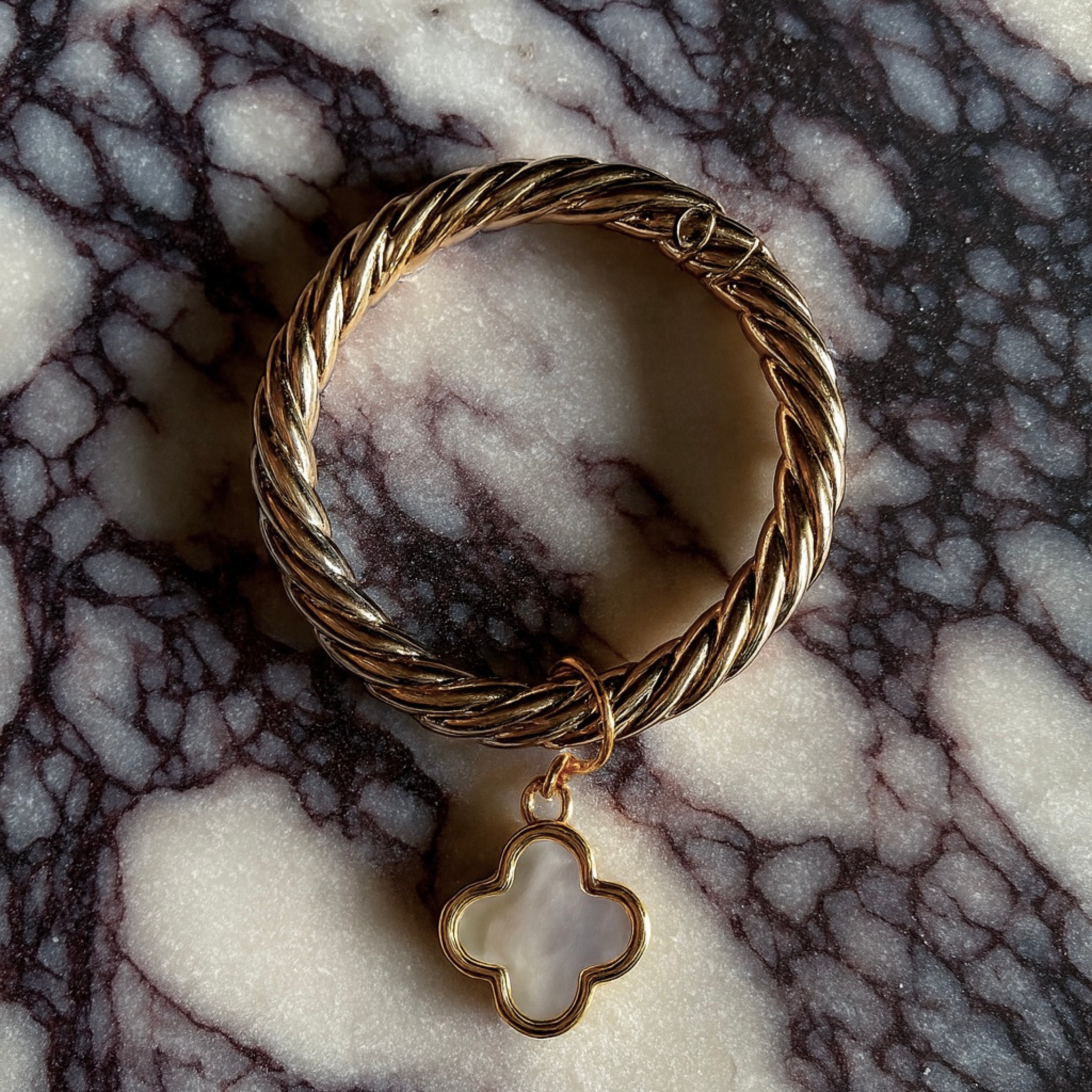 Odessa - Mother of Pearl Motif Wine Charms (Set of 4)