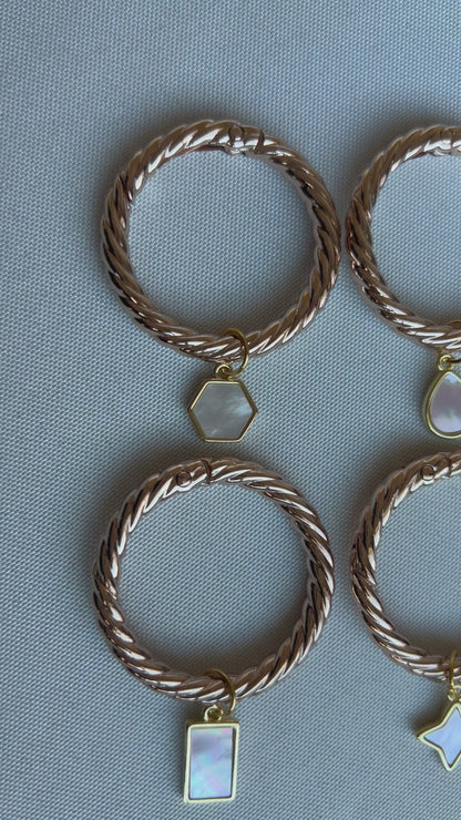 Gold Chic Shapes Pearl Drink Marker Set II