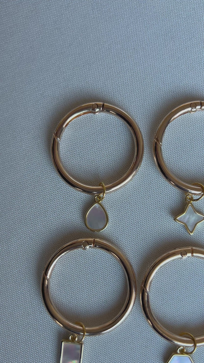 Gold Chic Shapes Pearl Drink Marker Set II