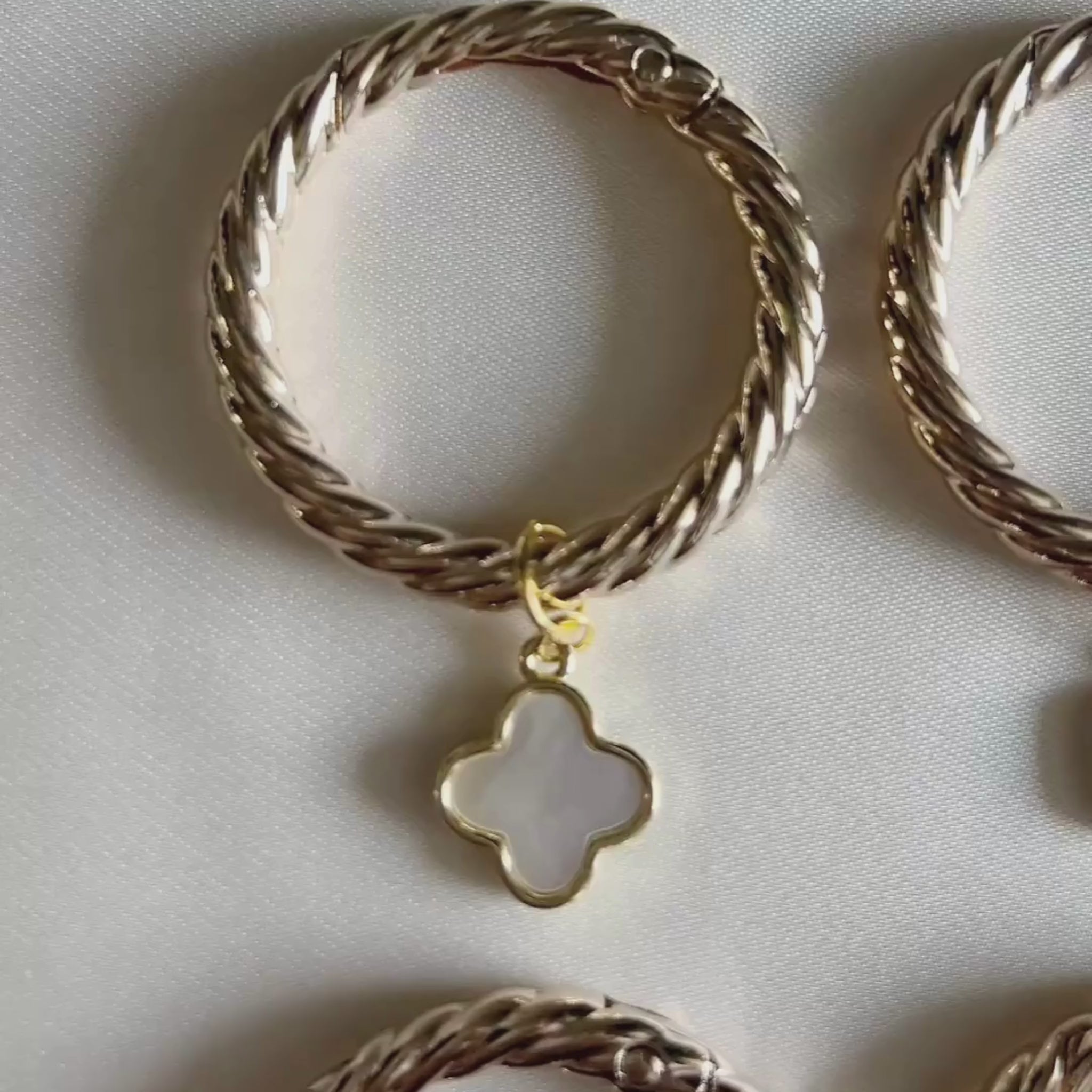 Odessa - Mother of Pearl Motif Wine Charms (Set of 4)