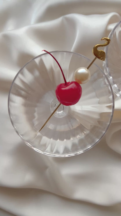 Gold Cocktail Pick Set - Swan